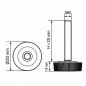 Piedino regolabile zigrinato Ø20 M6x20 - FI20 Nero Piedino regolabile zigrinato Ø20 M6x20 - FI20 livellatore EMFA GmbH