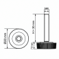 Piedino regolabile zigrinato Ø20 M6x30 - FI20 Nero Piedino regolabile zigrinato Ø20 M6x30 - FI20 livellatore EMFA GmbH
