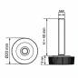 Piedino regolabile zigrinato Ø20 M8x40 - FI20 Nero Piedino regolabile zigrinato Ø20 M8x40 - FI20 livellatore EMFA GmbH