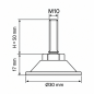 Piedino regolabile snodato metallico M10x50 - FI30 Argento Piedino regolabile snodato metallico M10x50 - FI30 livellatore EMFA GmbH