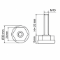 Piedino regolabile Ø30 esagonale M10x20 Nero Piedino regolabile Ø30 esagonale M10x20 livellatore EMFA GmbH