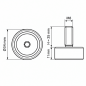 Piedino regolabile in altezza Ø34 M8x35 - FI34 Nero Piedino regolabile in altezza Ø34 M8x35 - FI34 livellatore EMFA GmbH