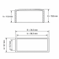 Tappo esterno rettangolare piatto 30,3x5,3 mm calotta EMFA GmbH