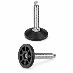 Piedino regolabile fisso con regolazione superiore Ø50 M12x53/63 - FI50 livellatore EMFA GmbH