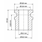 Boccola per molla di sollevamento 18,8x19x9,5 mm Nero Boccola per molla di sollevamento 18,8x19x9,5 mm bussola EMFA GmbH