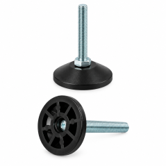 Piedino regolabile snodato avvitato M8x20 - FI40 piede EMFA GmbH