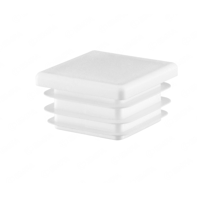 Tappi di chiusura terminali quadrati in plastica da 40 mm x 40 mm, neri